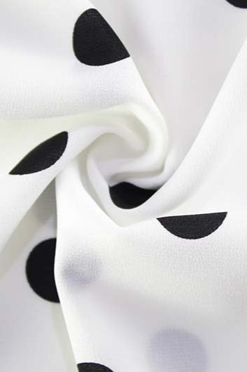 Chic Strapless Polka Dot Work Dress - Fashionpara