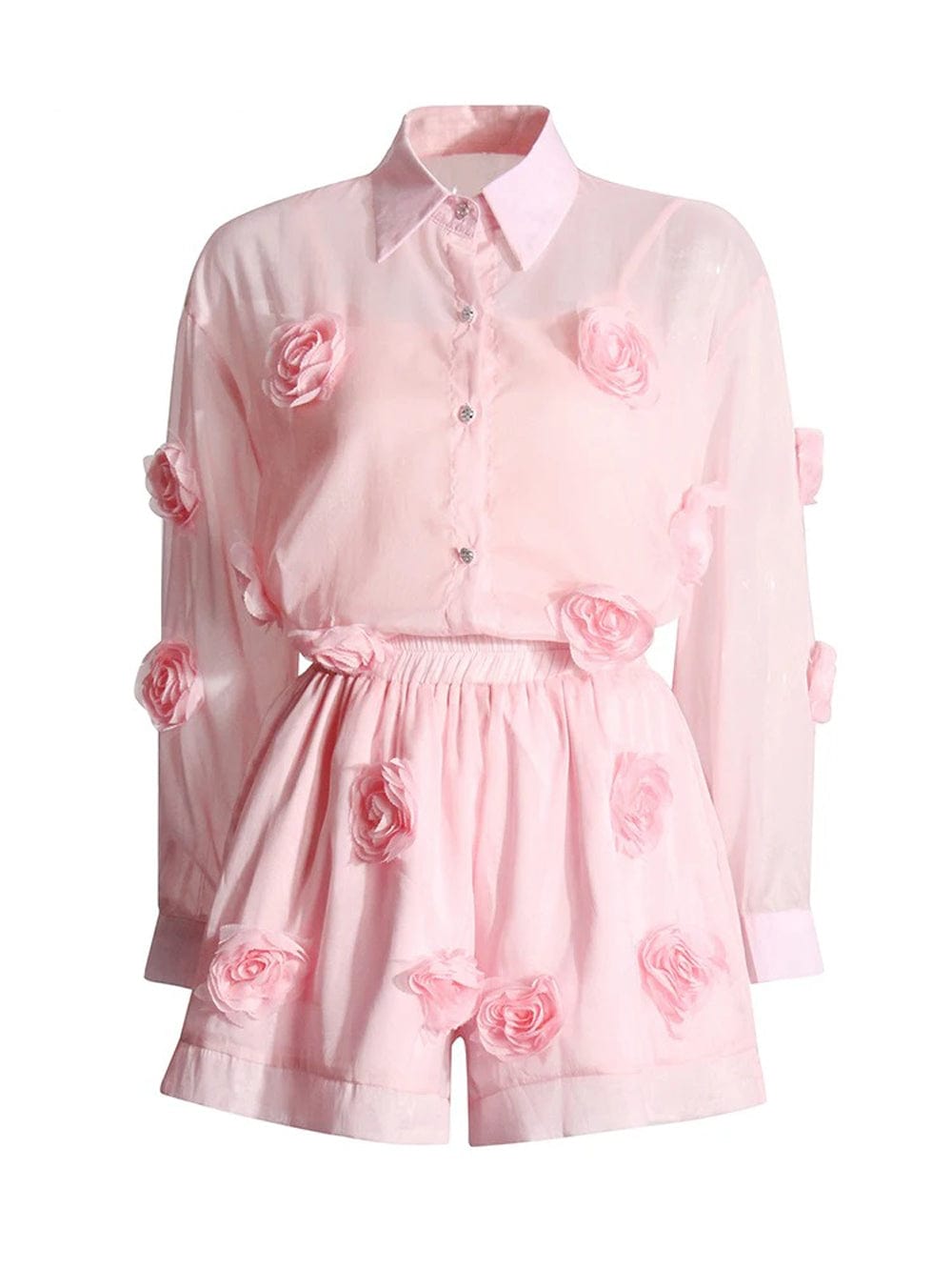 Appliques Button Pant - Fashionpara