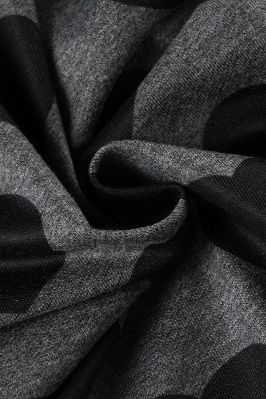 Heart Print Slim Fit Hoodie