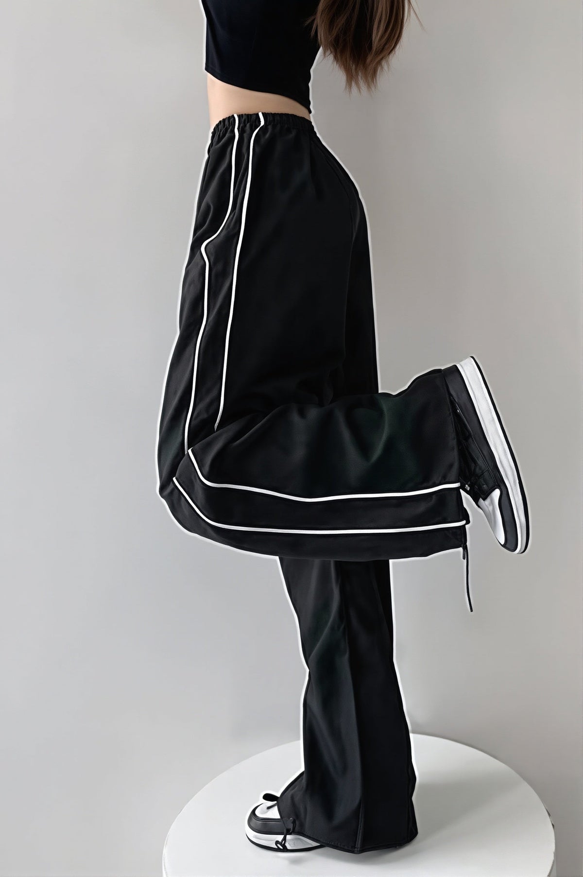 Street Style Drawstring Loose Pants