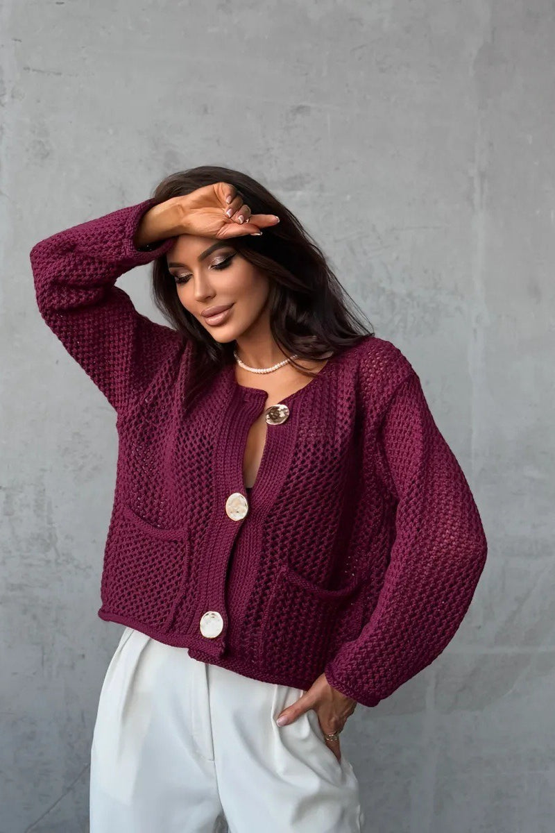Stylish Chunky Knit Cardigan Sweater for Cozy Warmth