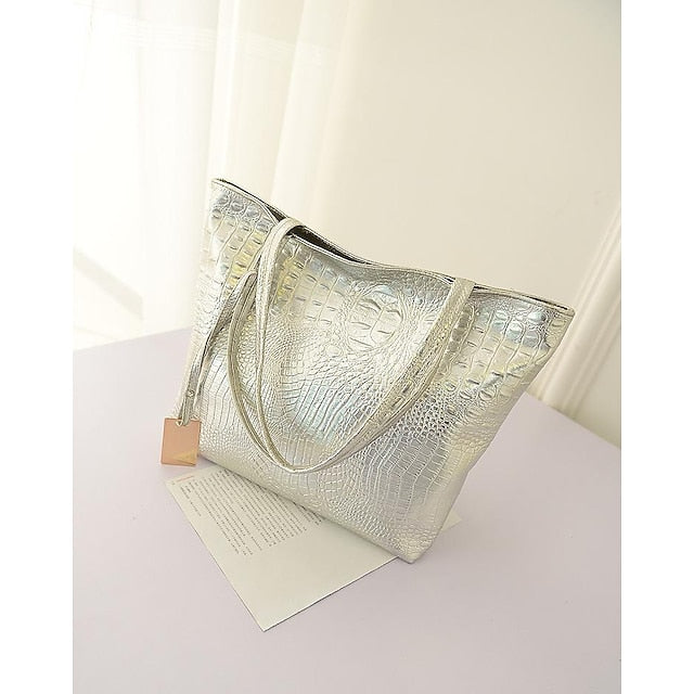 Shoulder Leather Tote Nylon PU Bag Outdoor