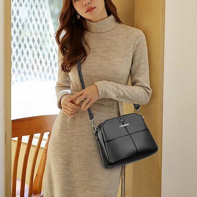 Geometric Patterns Vintage Boho Crossbody with - Lightweight Bag