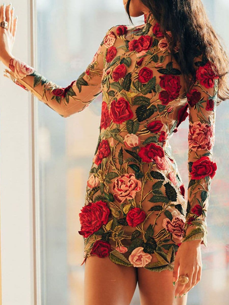 Charlotte Floral Mini Dress - Fashion Pov