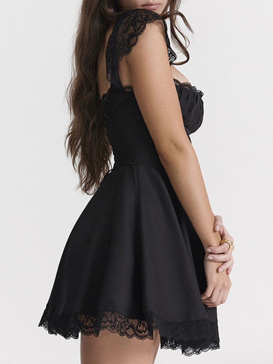 Backless Mini Dress - Fashionpara