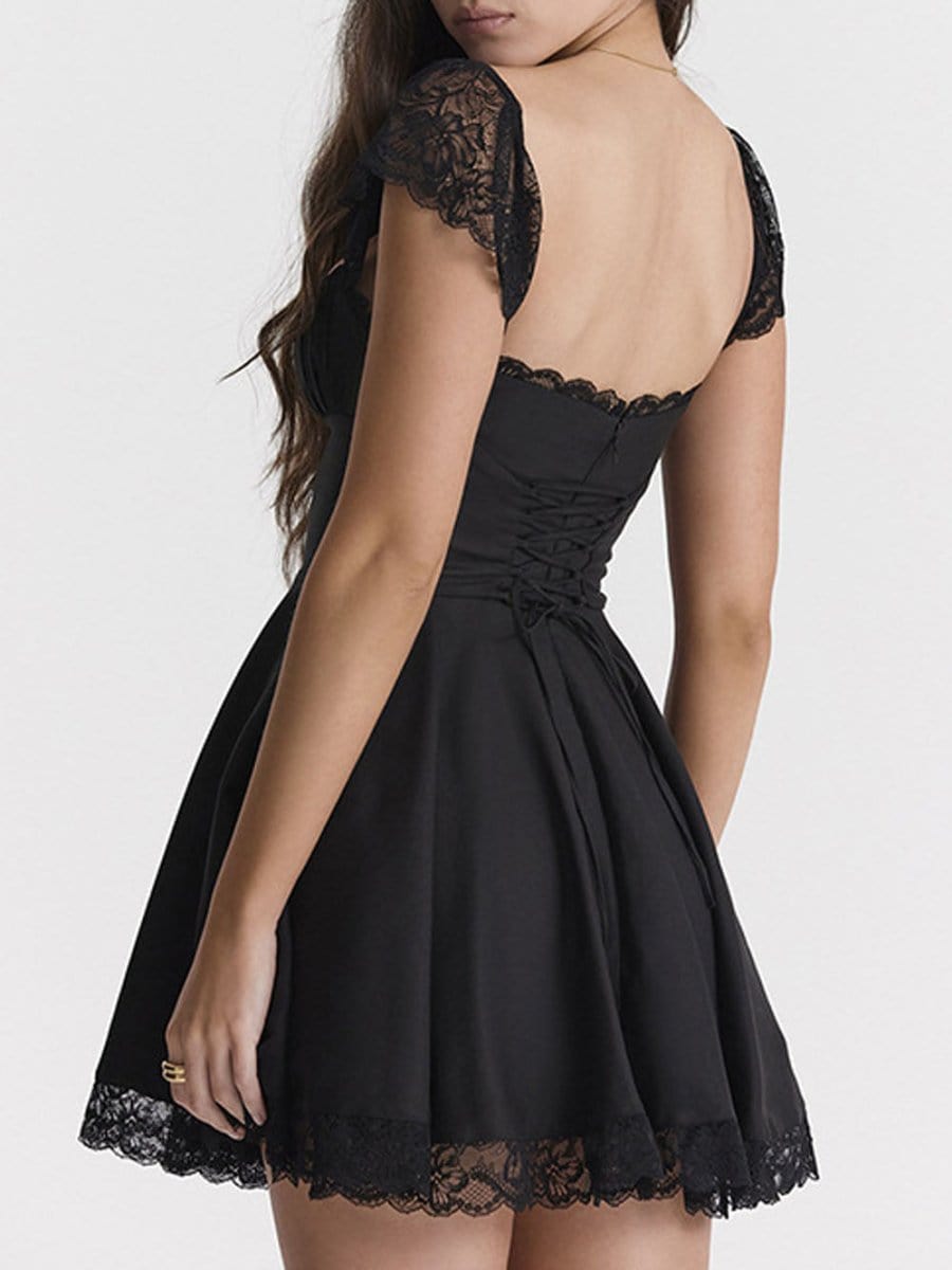 Backless Mini Dress - Fashionpara