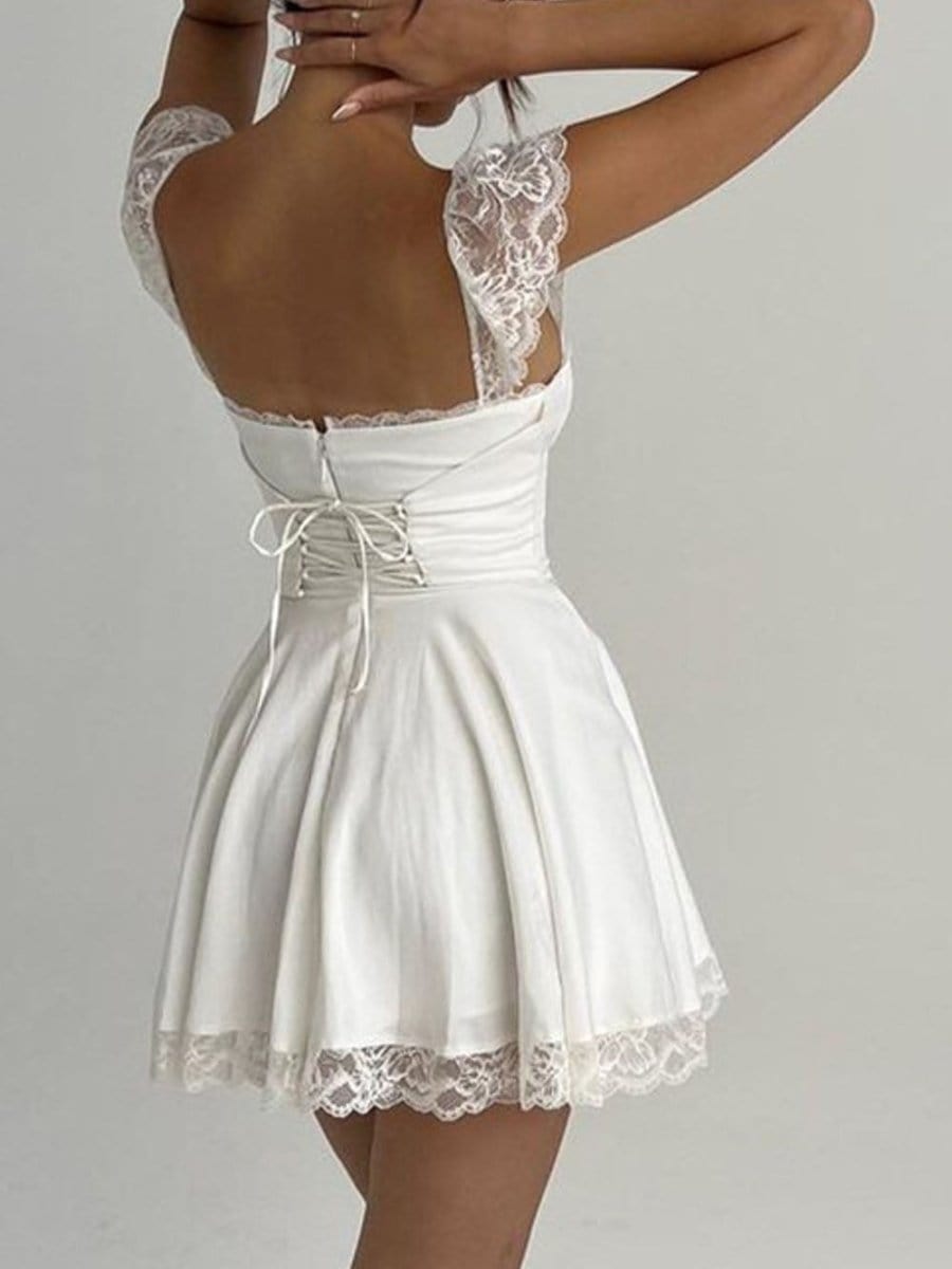 Backless Mini Dress - Fashionpara