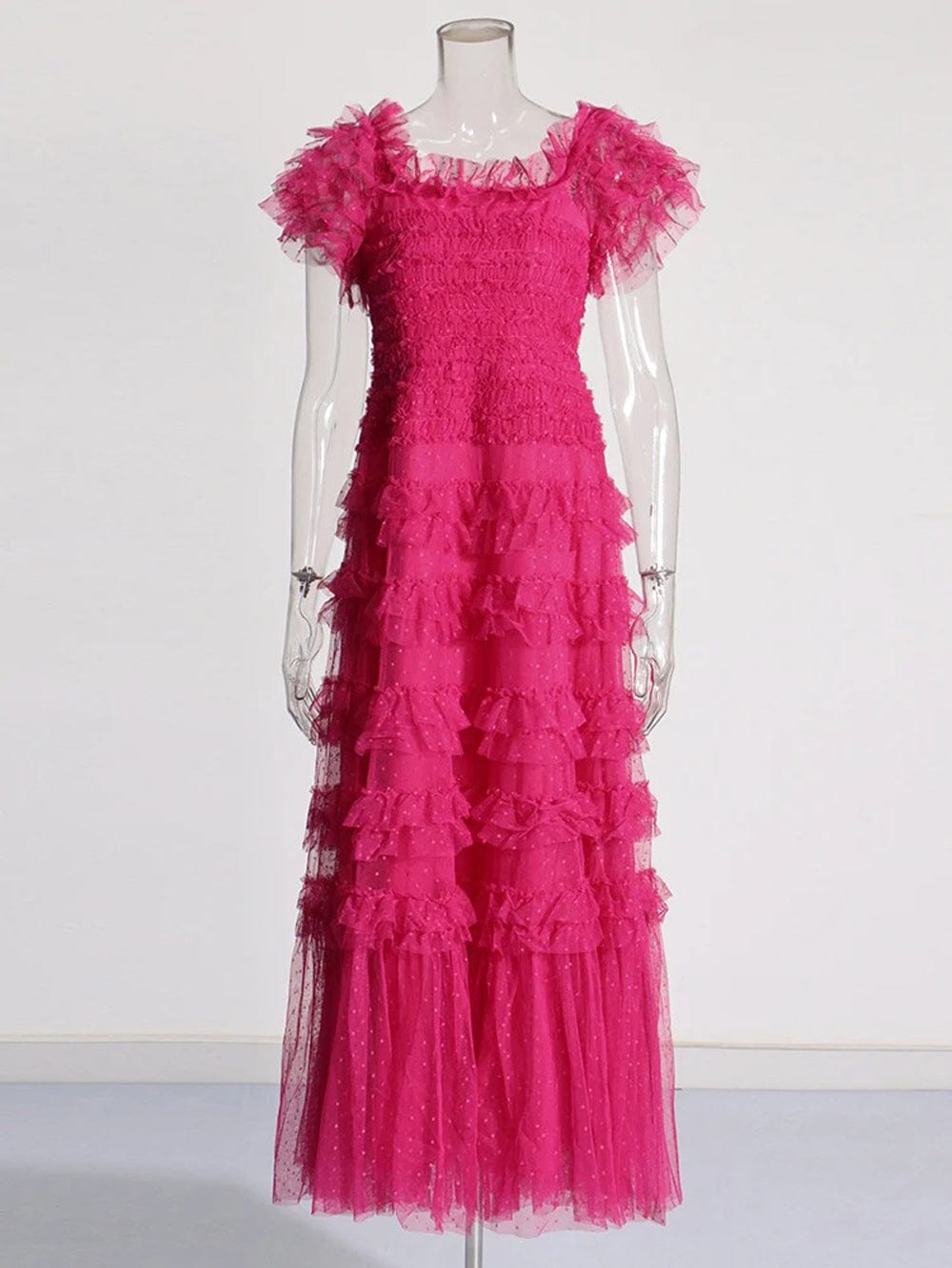 Mesh Midi Dress - Fashionpara