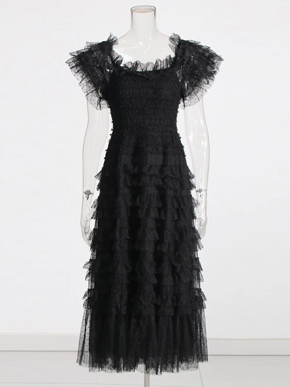 Mesh Midi Dress - Fashionpara