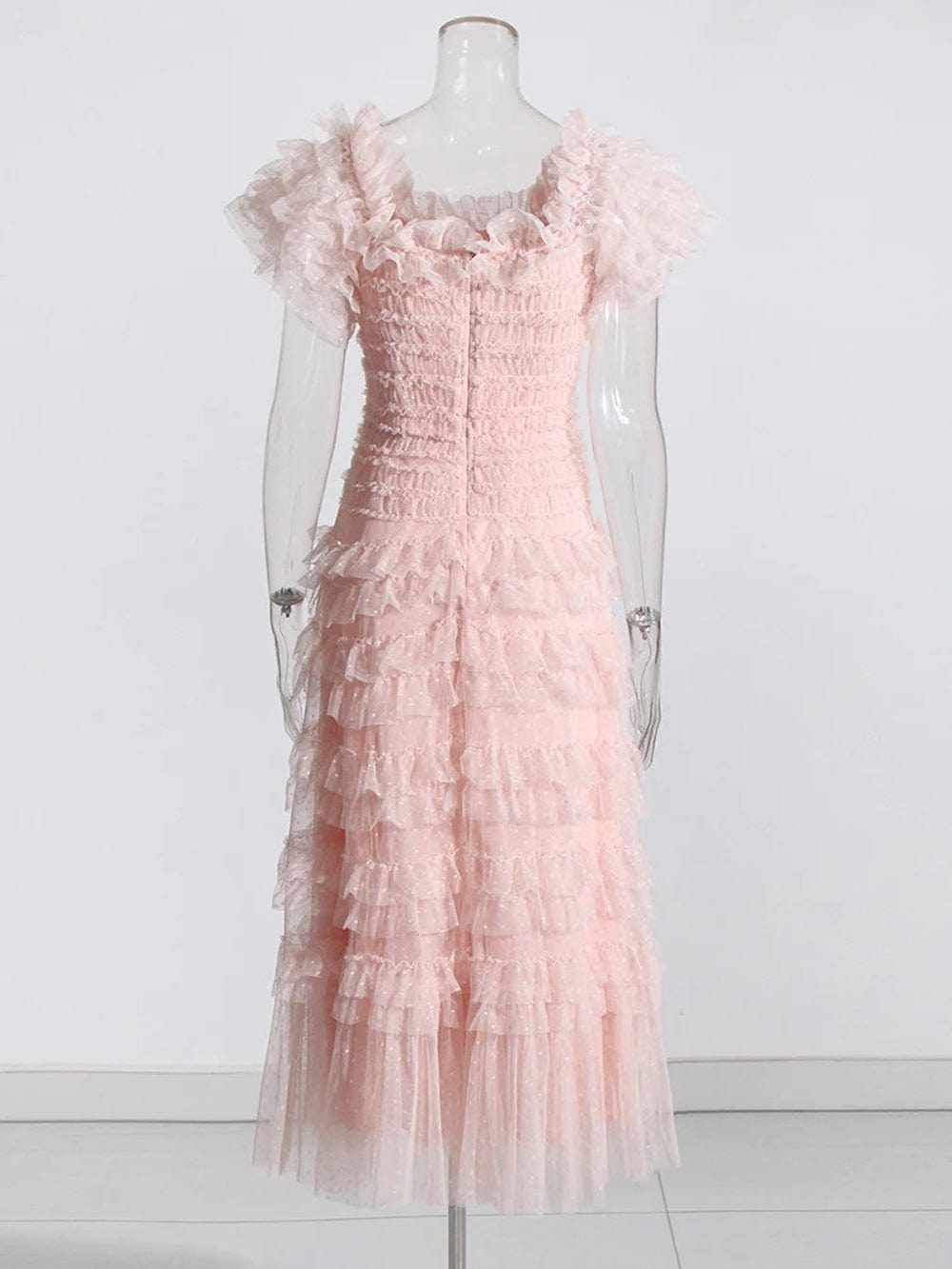 Mesh Midi Dress - Fashionpara