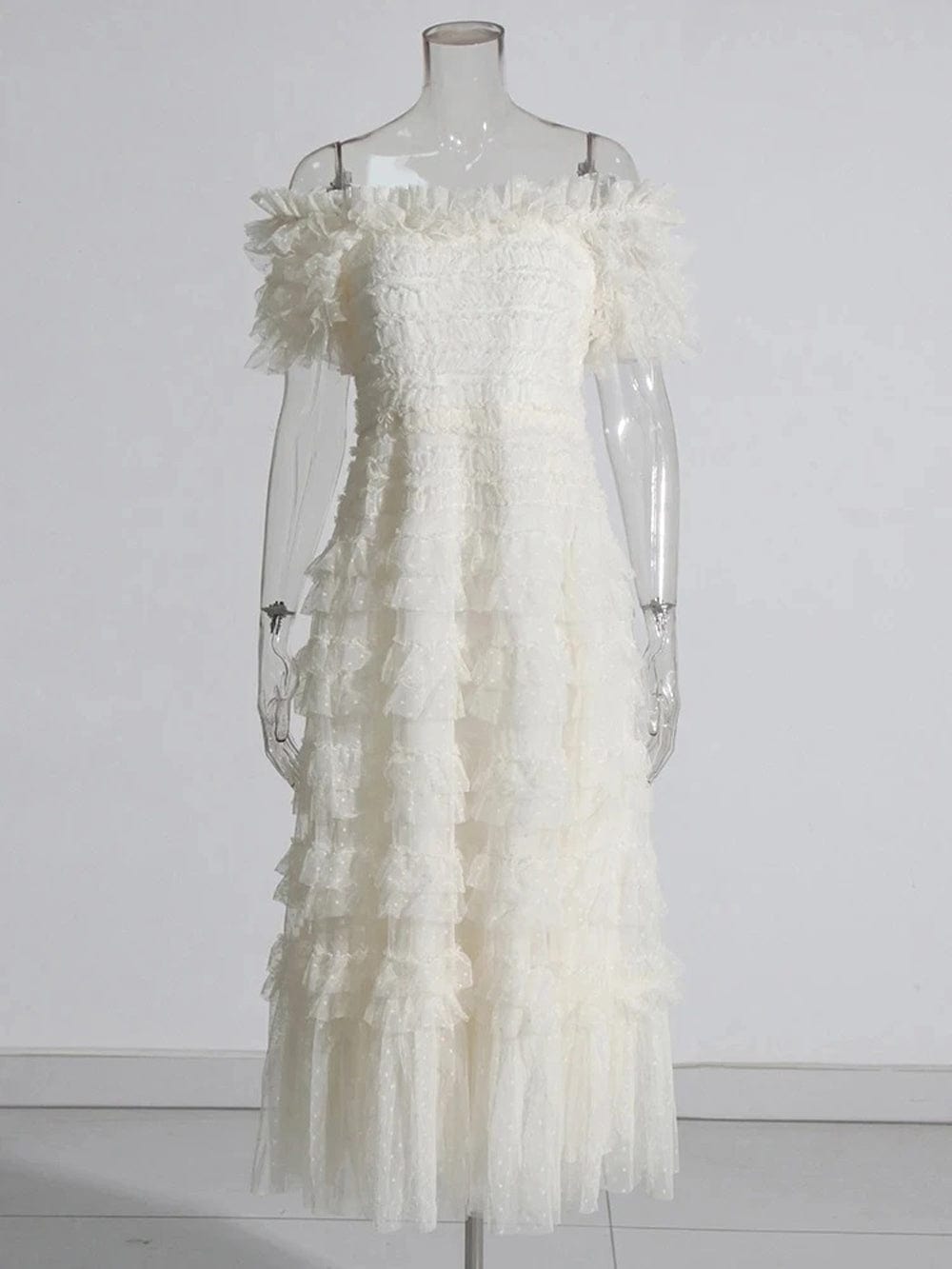 Mesh Midi Dress - Fashionpara