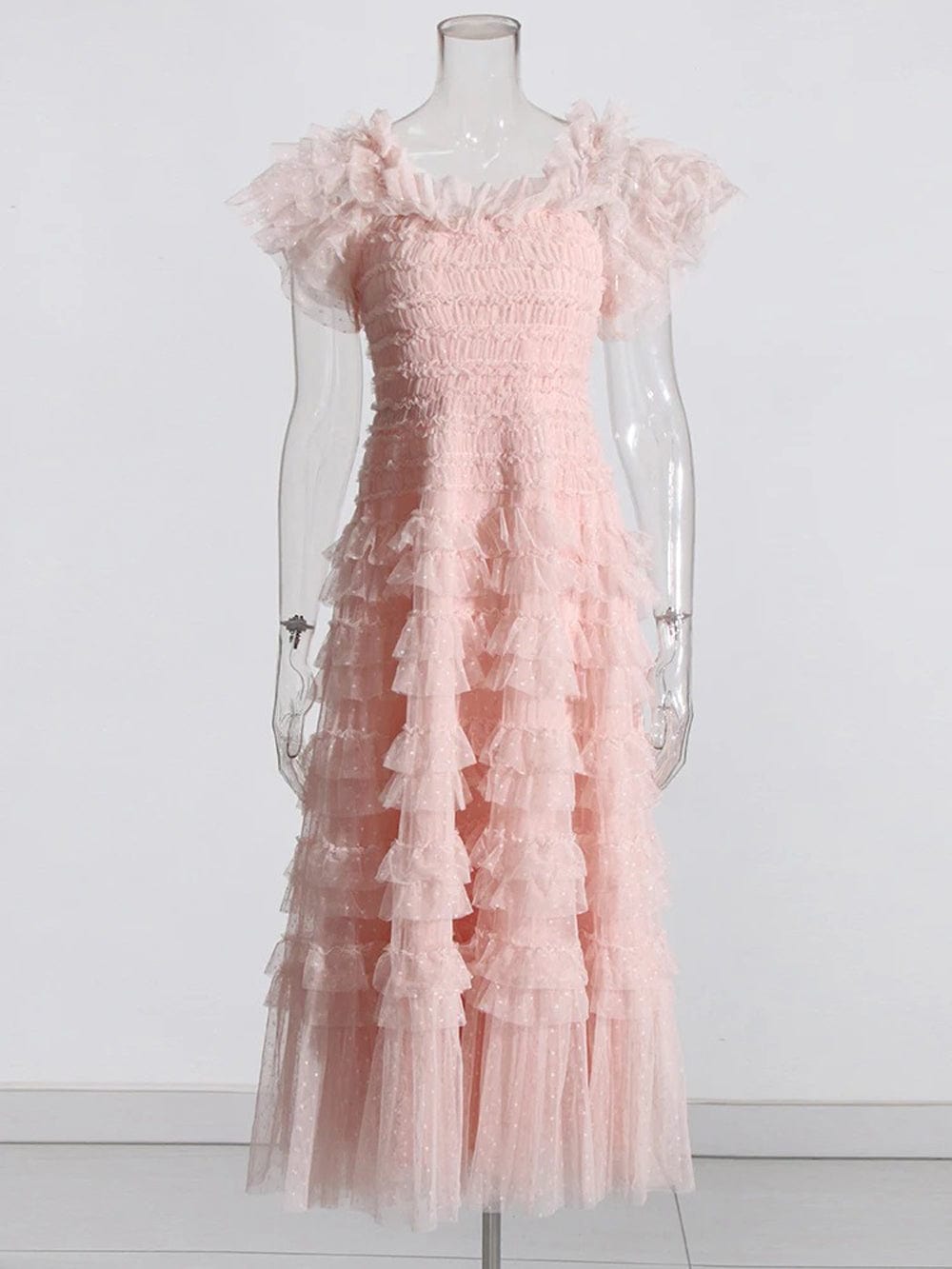 Mesh Midi Dress - Fashionpara