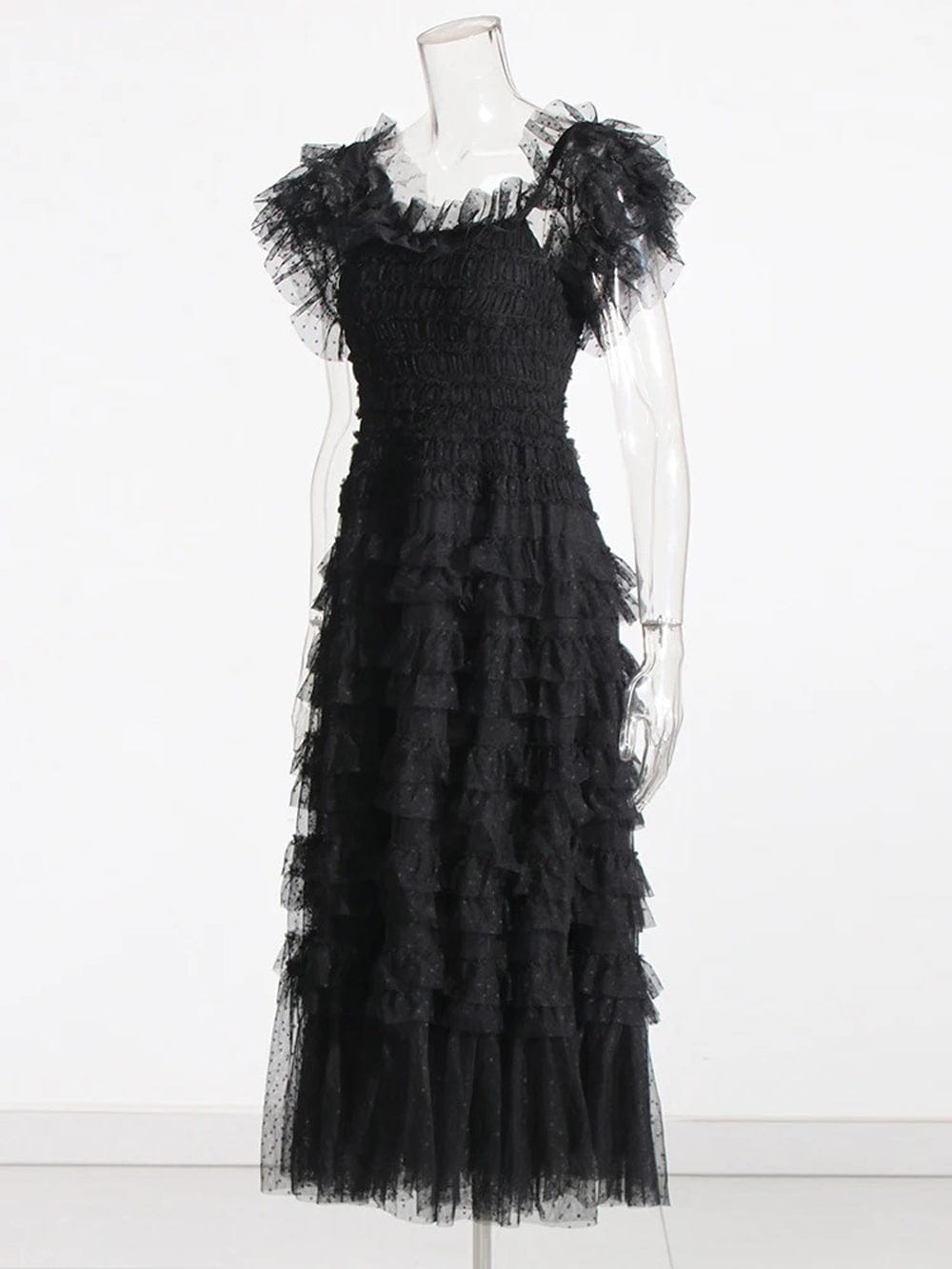 Mesh Midi Dress - Fashionpara