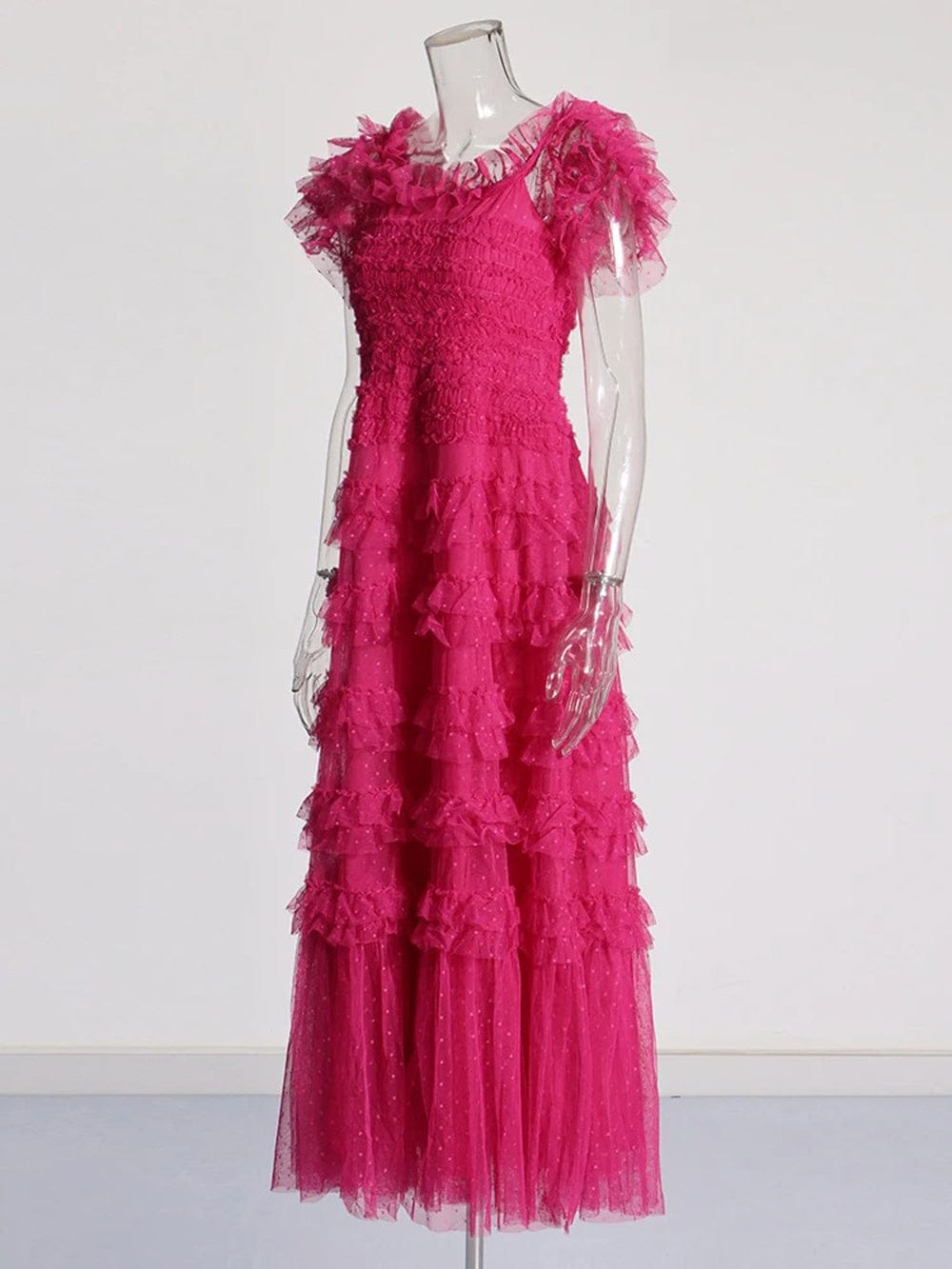 Mesh Midi Dress - Fashionpara