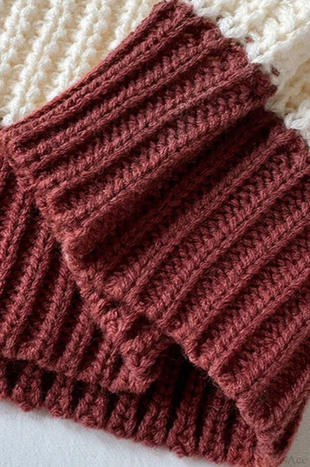 PrincessAce Chic Off Shoulder Striped Knit Sweater