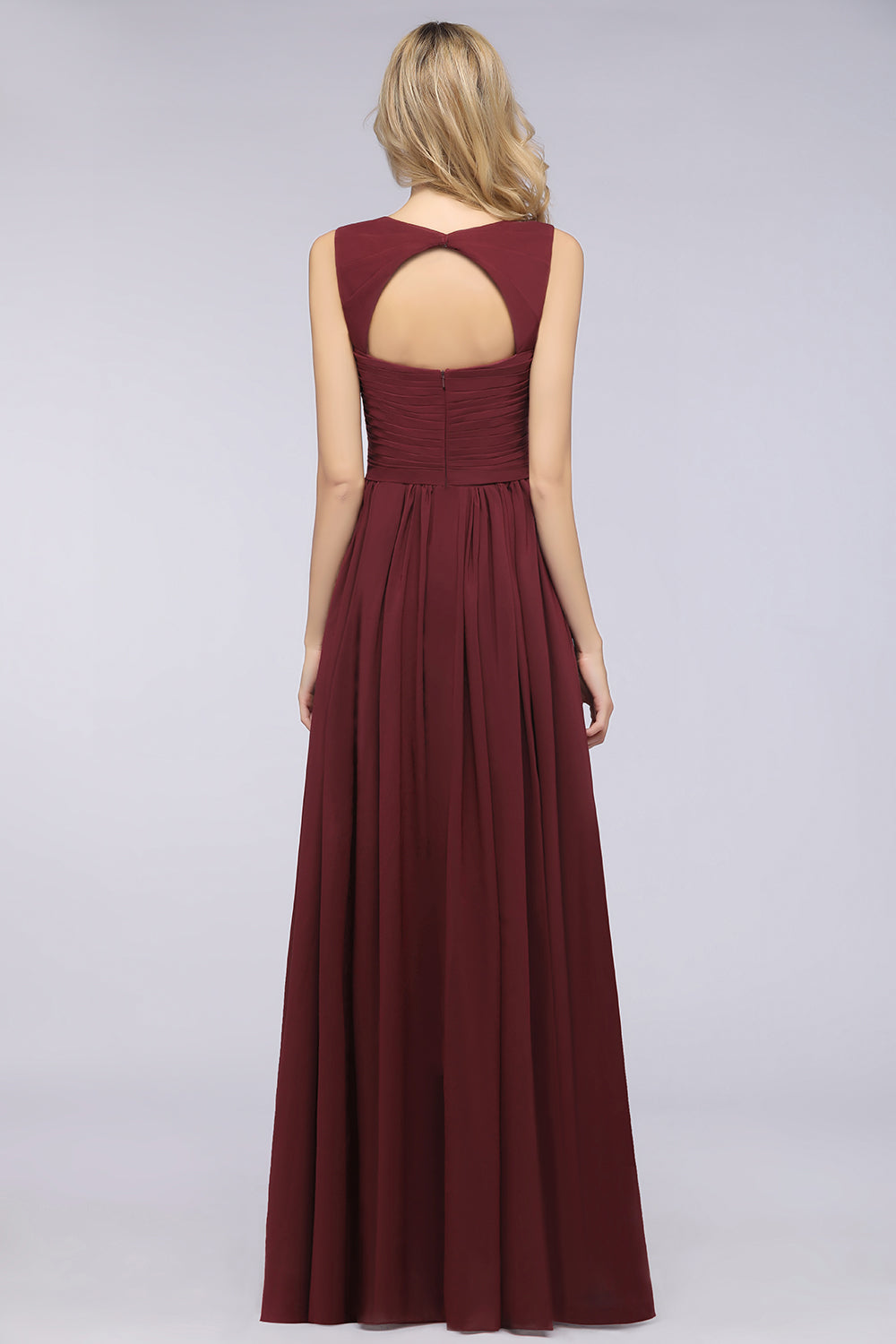 Chic Tiered Sweetheart Cap-Sleeves Bungurdy Bridesmaid dresses - Fashionpara