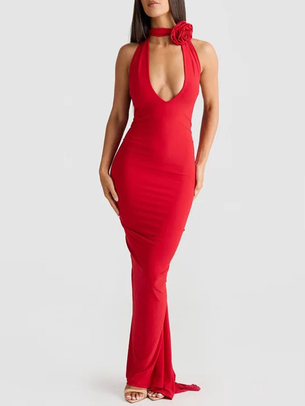 Backless Bodycon Maxi - Fashionpara