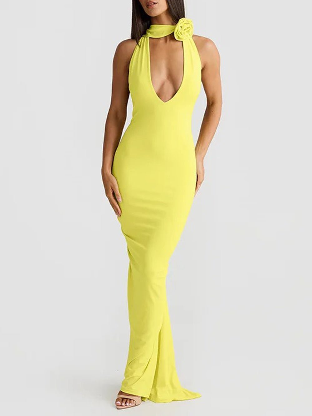 Backless Bodycon Maxi - Fashionpara