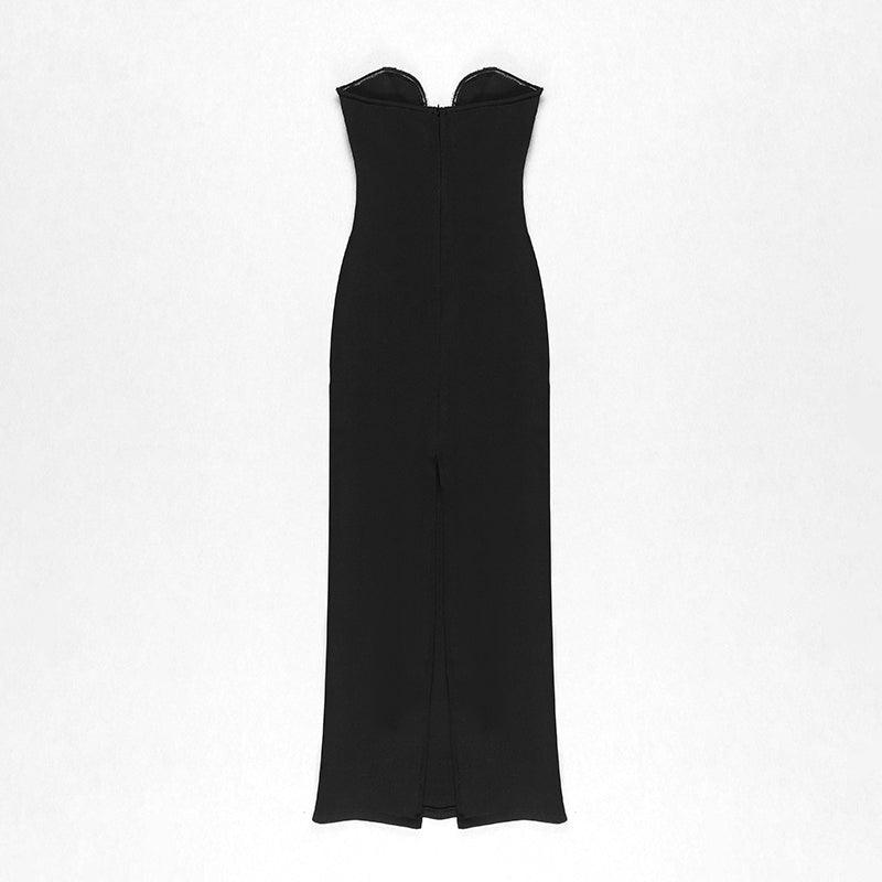 KittenAlarm - Christene Sweet Heart Neckline Maxi Dress