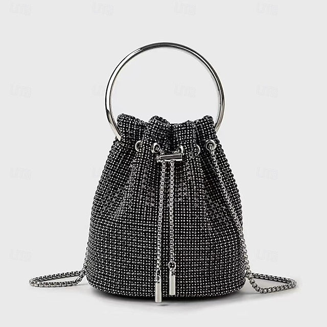 PU Bag Chain Clutch Evening Wedding Leather Party