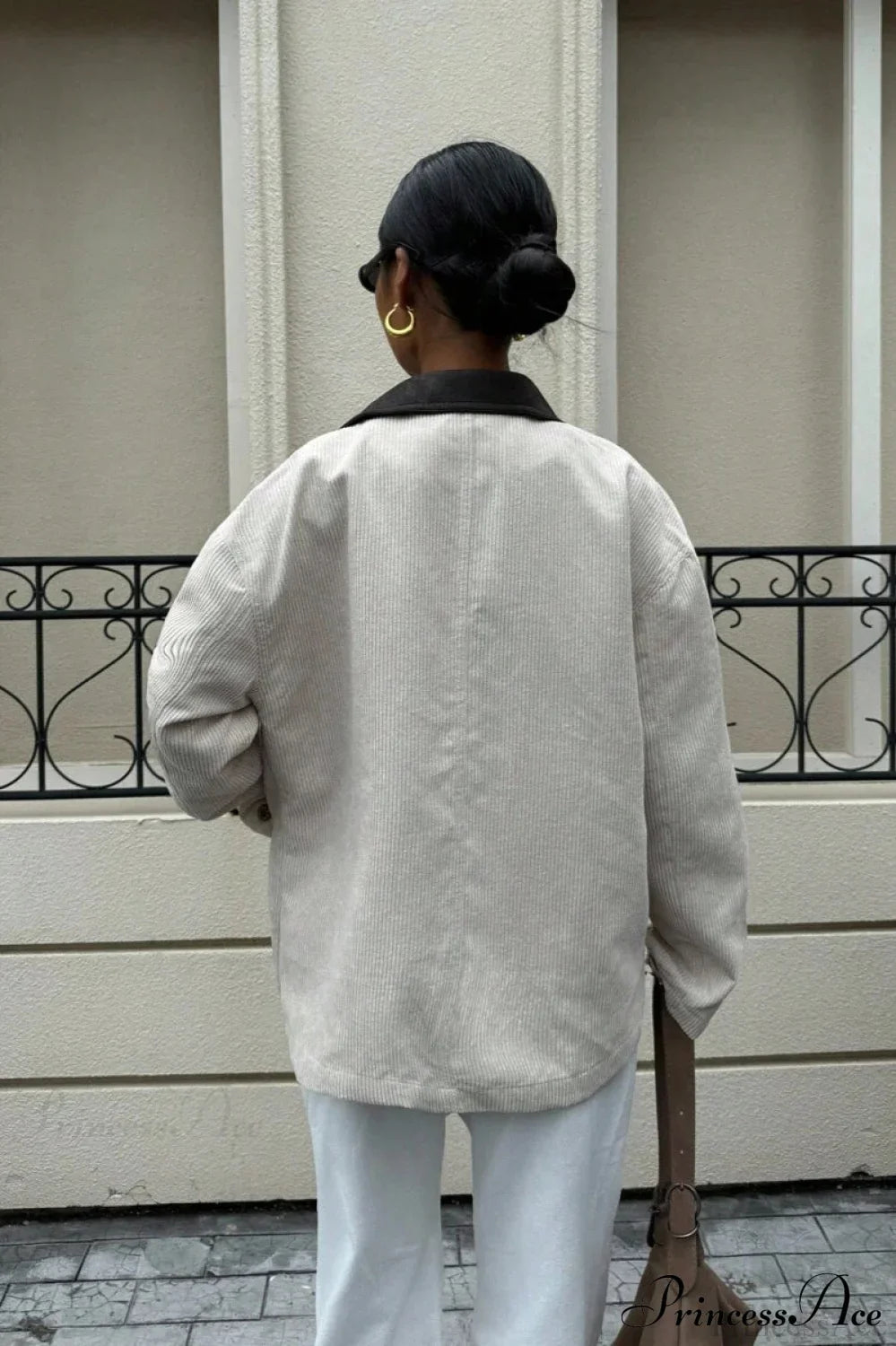 Elegant Corduroy Business Casual Coat for Professional Style