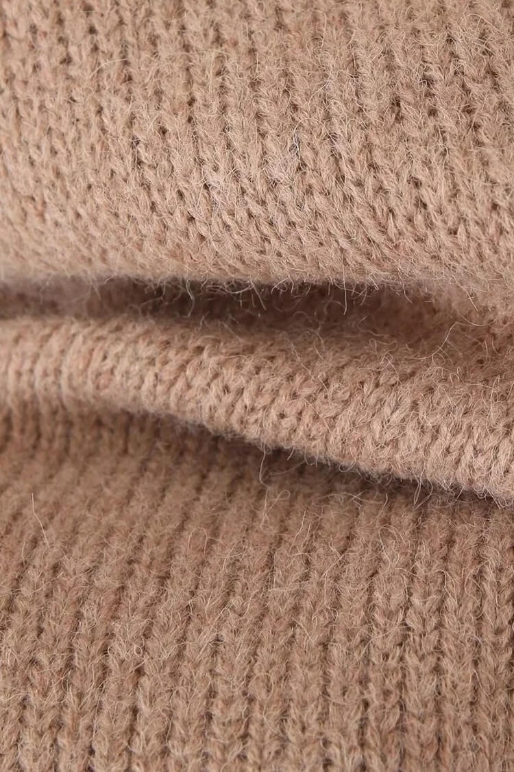 Multicolor Long Sleeve Cardigan with Patch Pockets from Rosedress