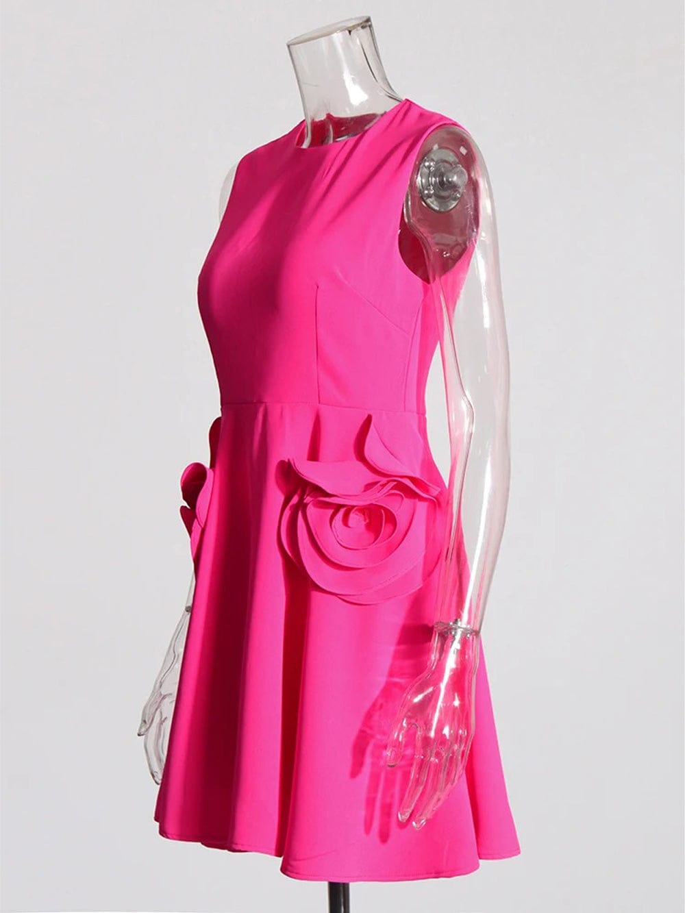 Appliques Sleeveless Mini - Fashionpara