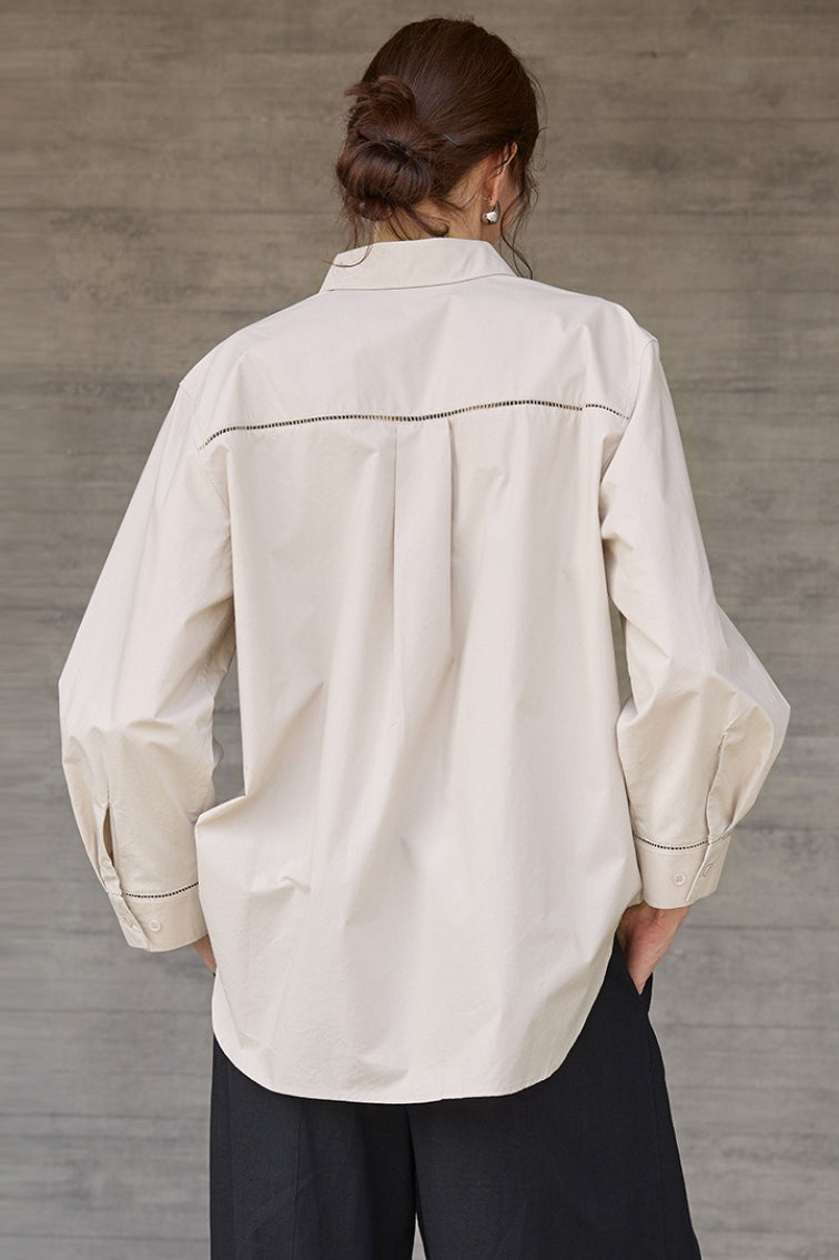 French Lazy Sheer Blouse