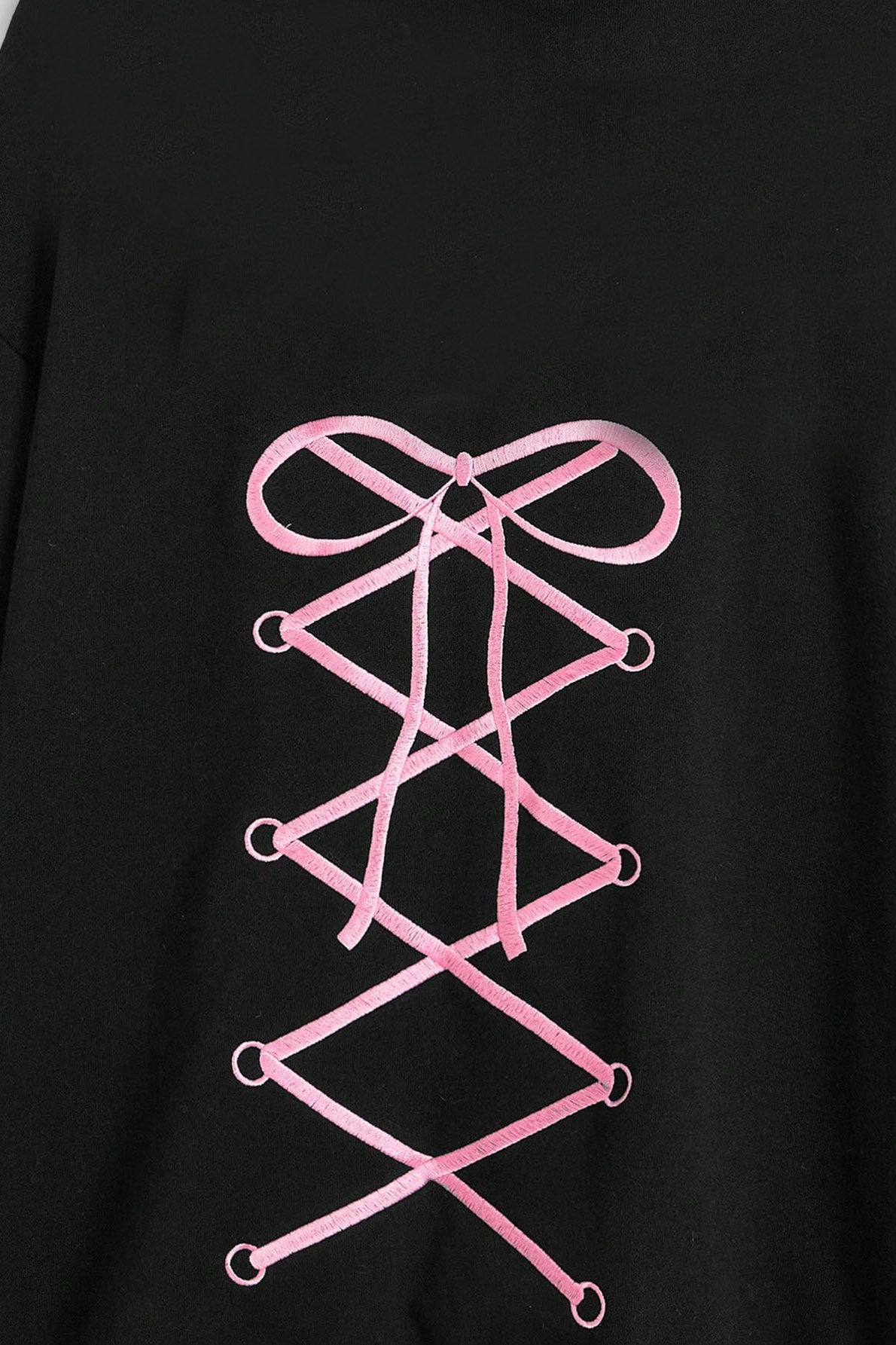 Embroidered Abstract Zip Hoodie 4
