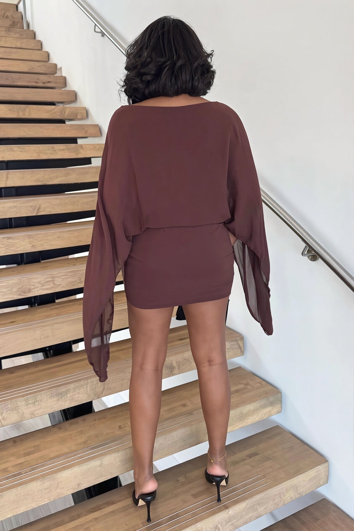 Cape Party Mini Dress 4
