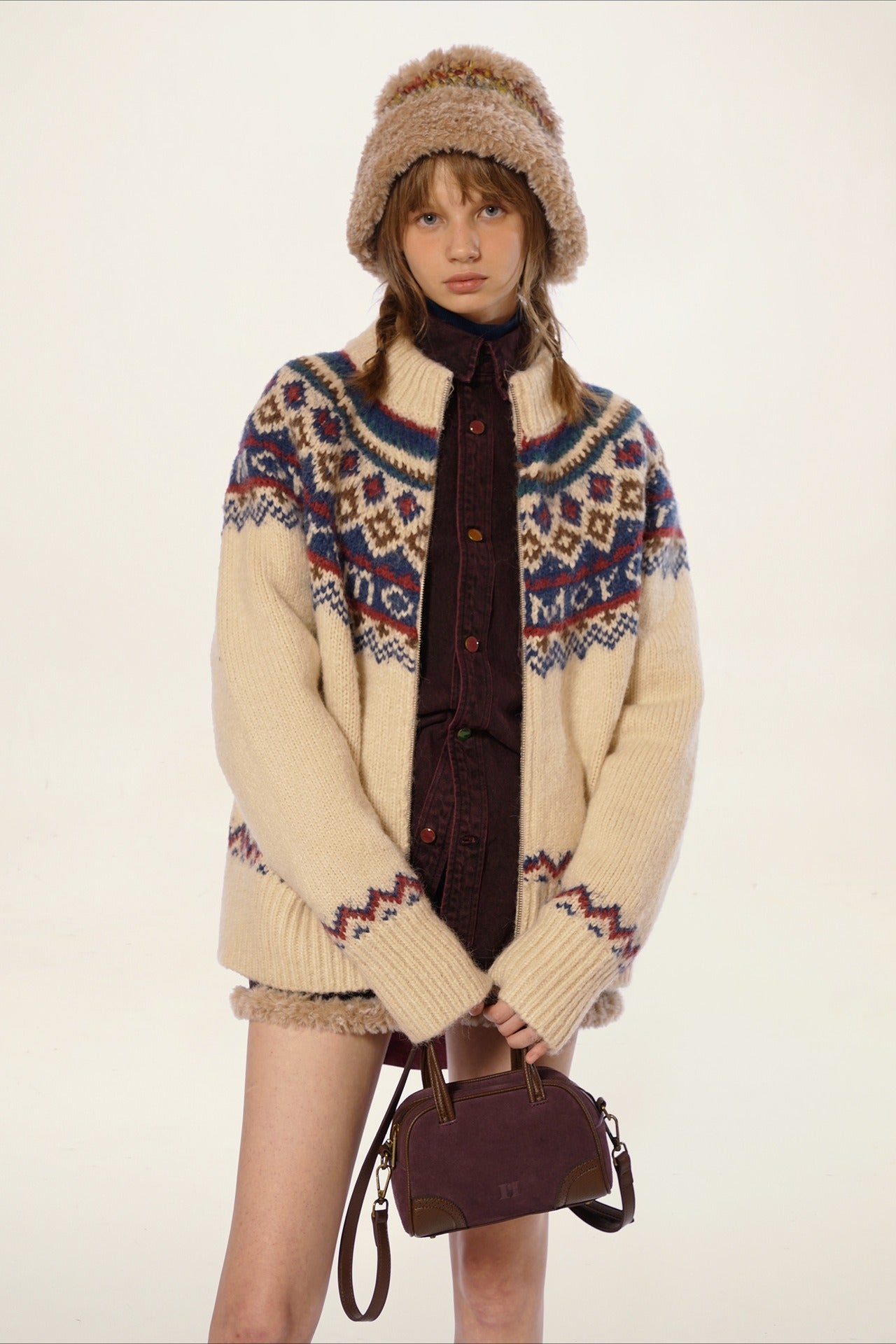 PrincessAce Vintage Fair Isle Knit Sweater for Timeless Style