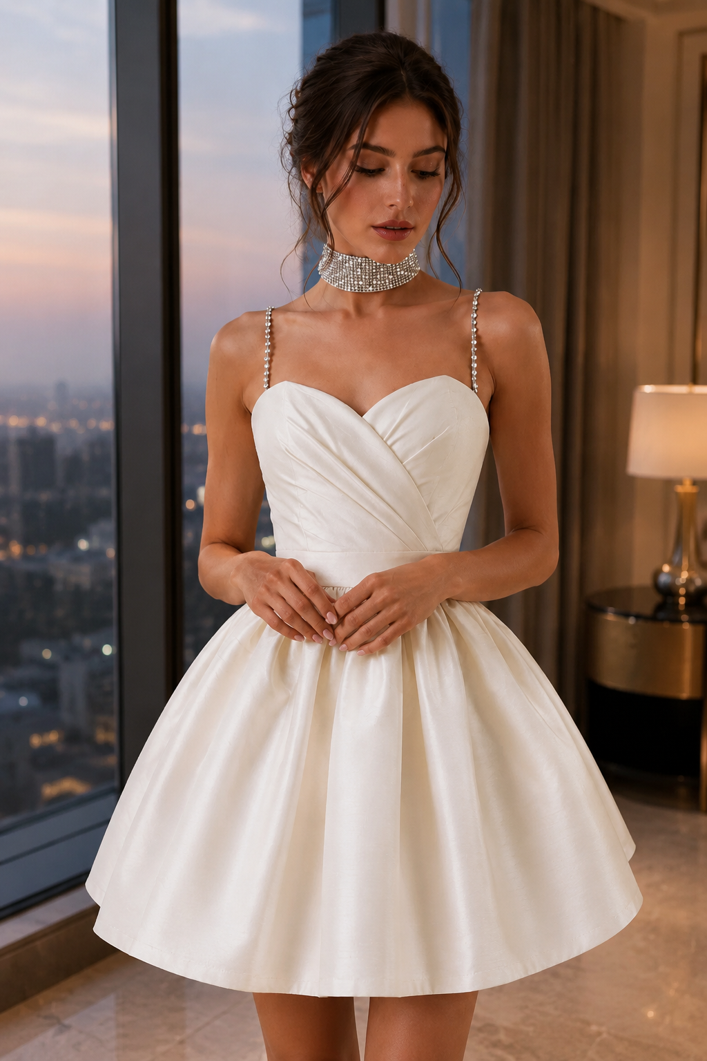 Ruched Mini Dress