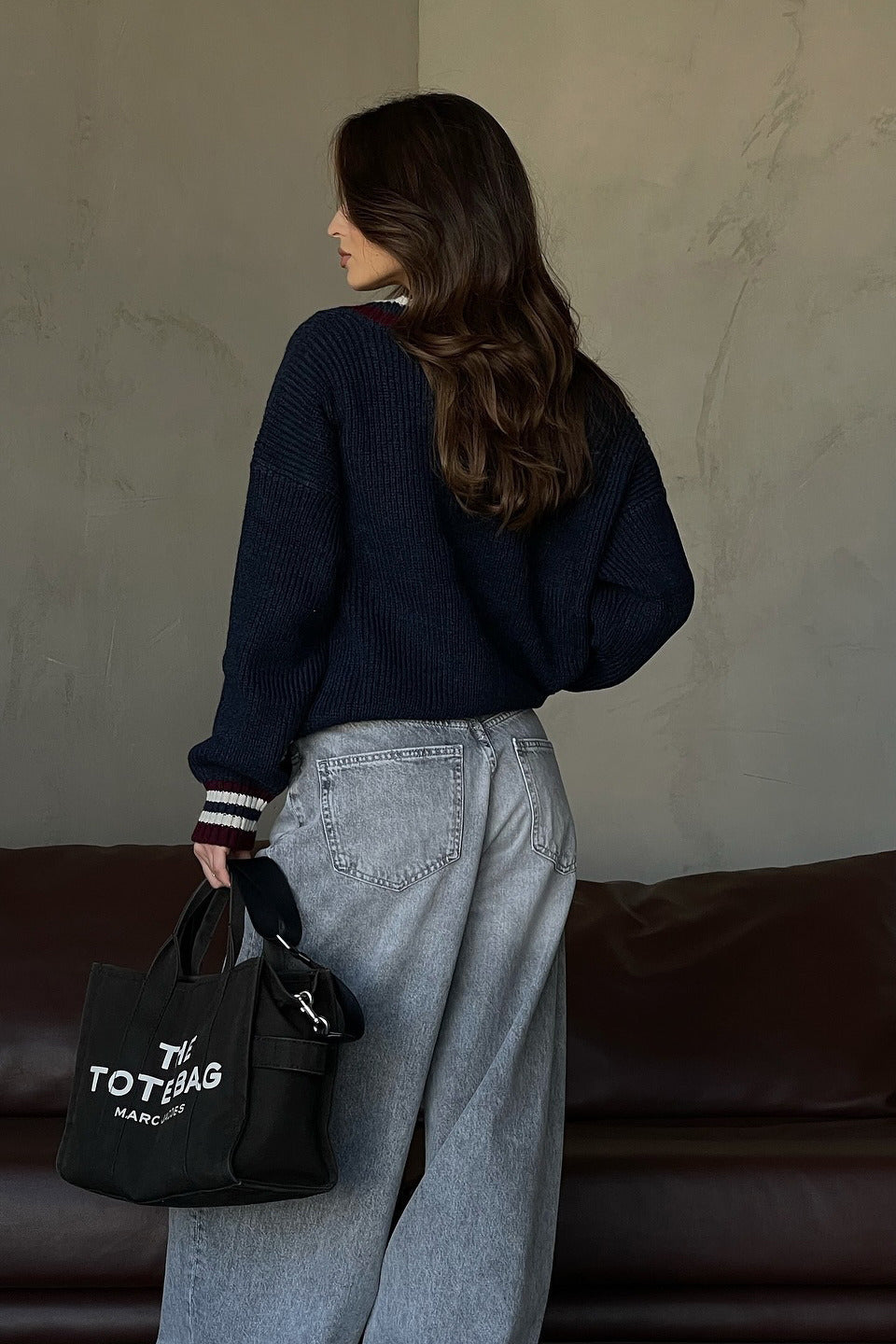 PrincessAce V Neck Striped Long Sleeve Sweater in Chic Style