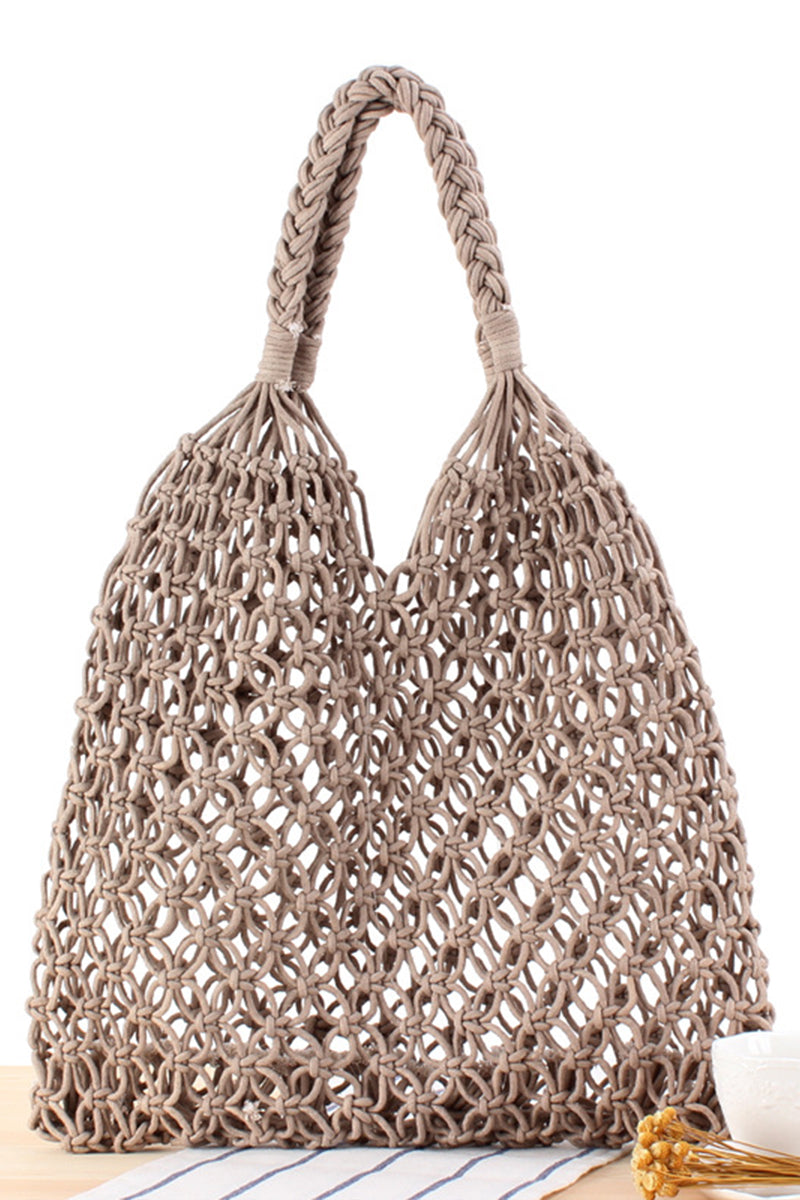 Beach Woven Straw Shopper Bag - Fashionpara