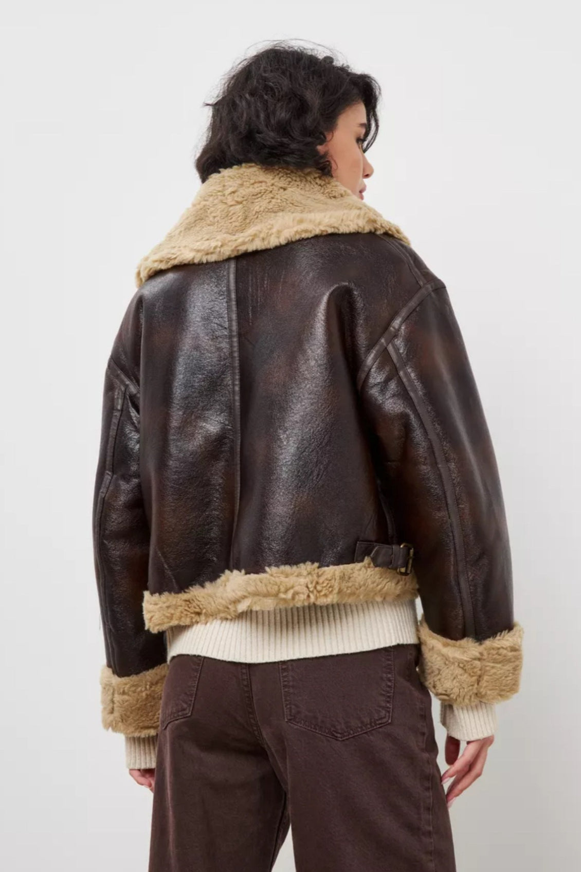 Chic Vintage Faux Fur Collared Short Coat for Stylish Elegance