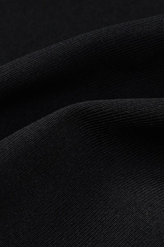 Solid Color Mesh Fitted Sexy Bodycon Maxi Dress