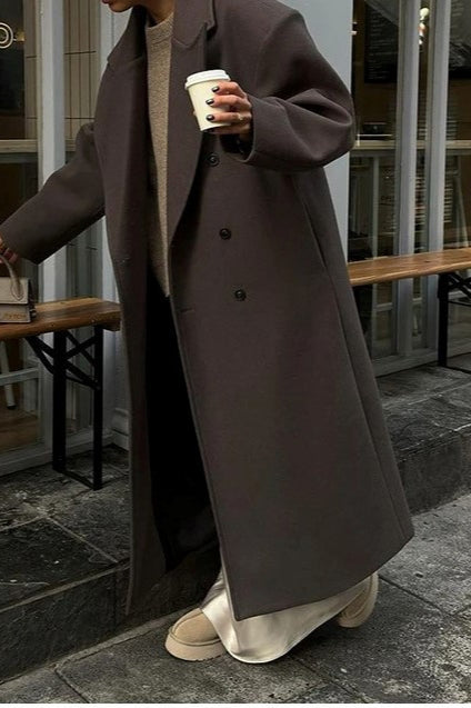 Elegant Single-Breasted Winter Coat for Stylish Warmth