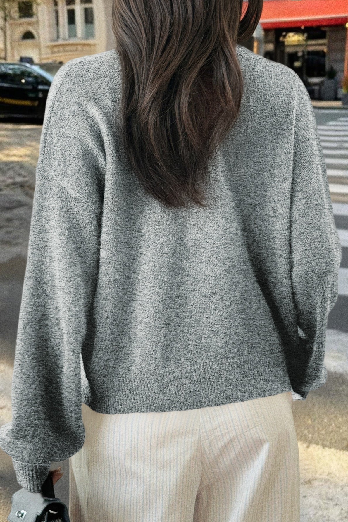 Casual Minimalist Button Front Long Sleeve Coat - Fashionpara