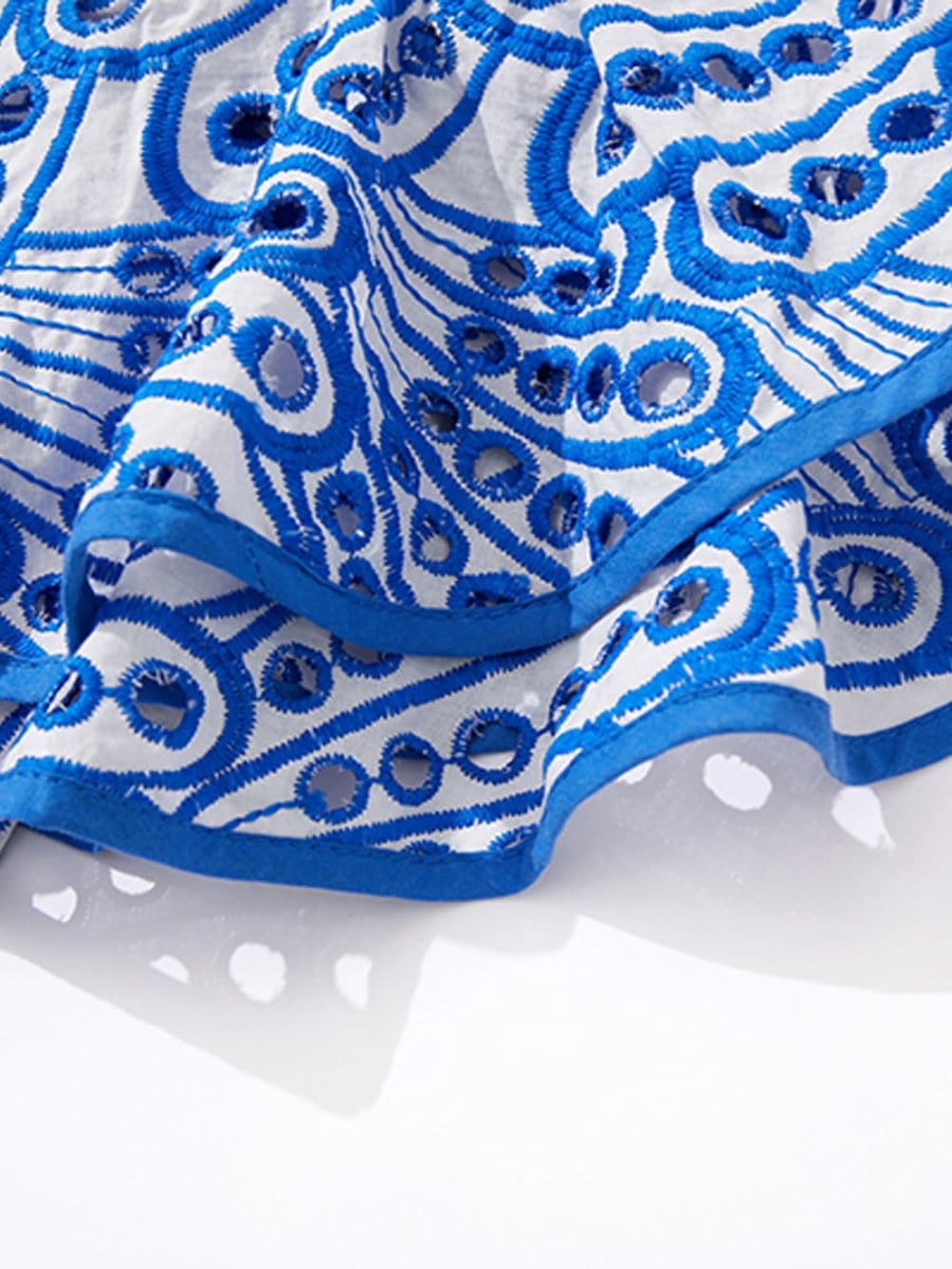 Hollow Out Ruffle - Fashionpara