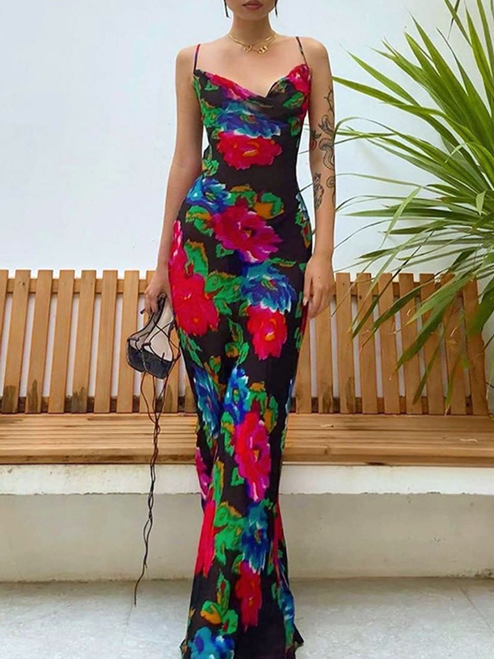 Floral Maxi Dress - Fashionpara