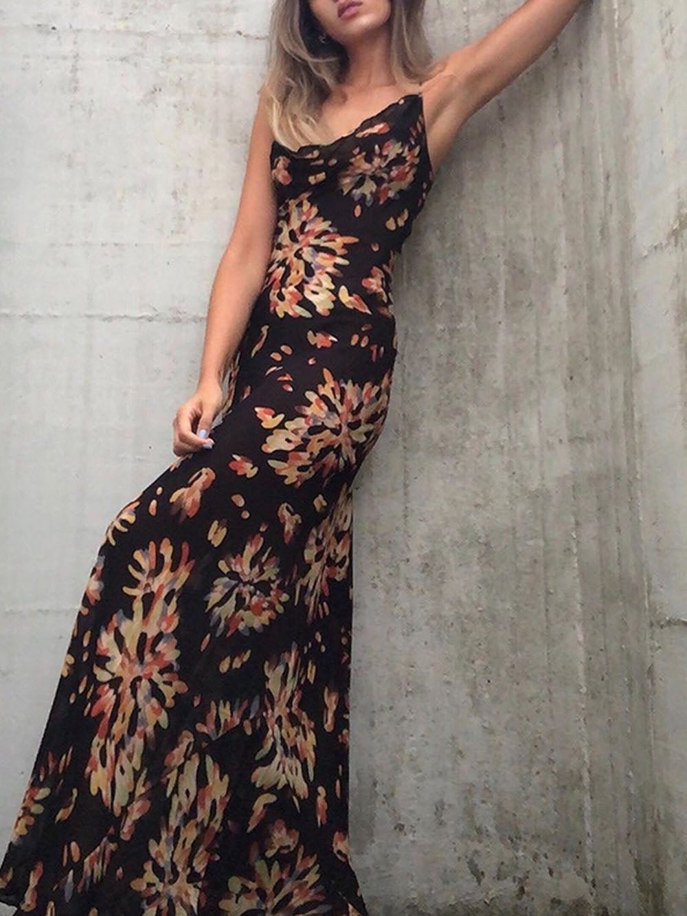 Floral Maxi Dress - Fashionpara