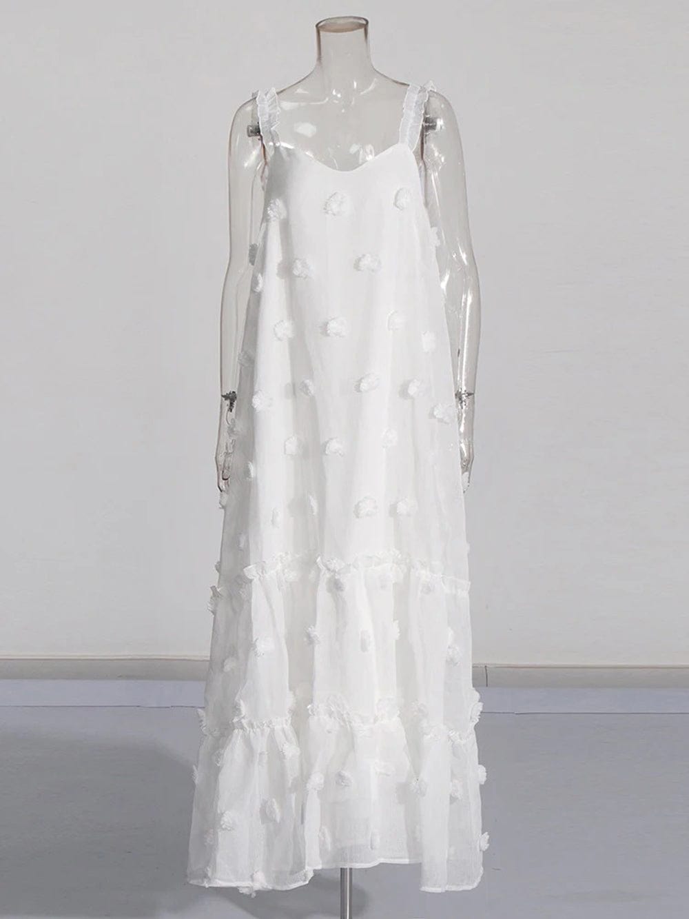 Appliques Sleeveless Maxi - Fashionpara