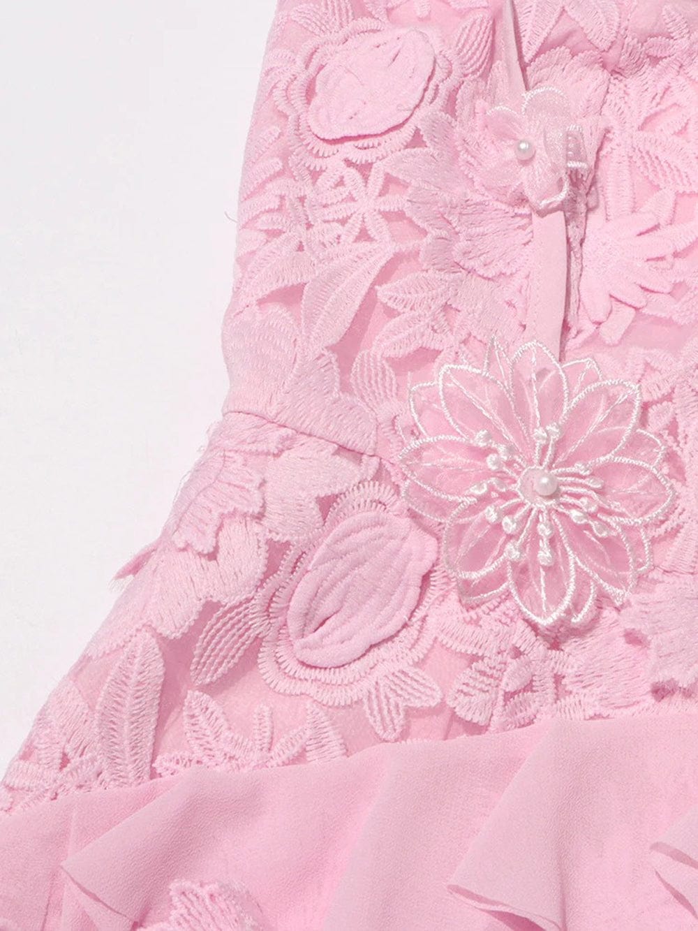 Appliques Sleeveless Mini - Fashionpara