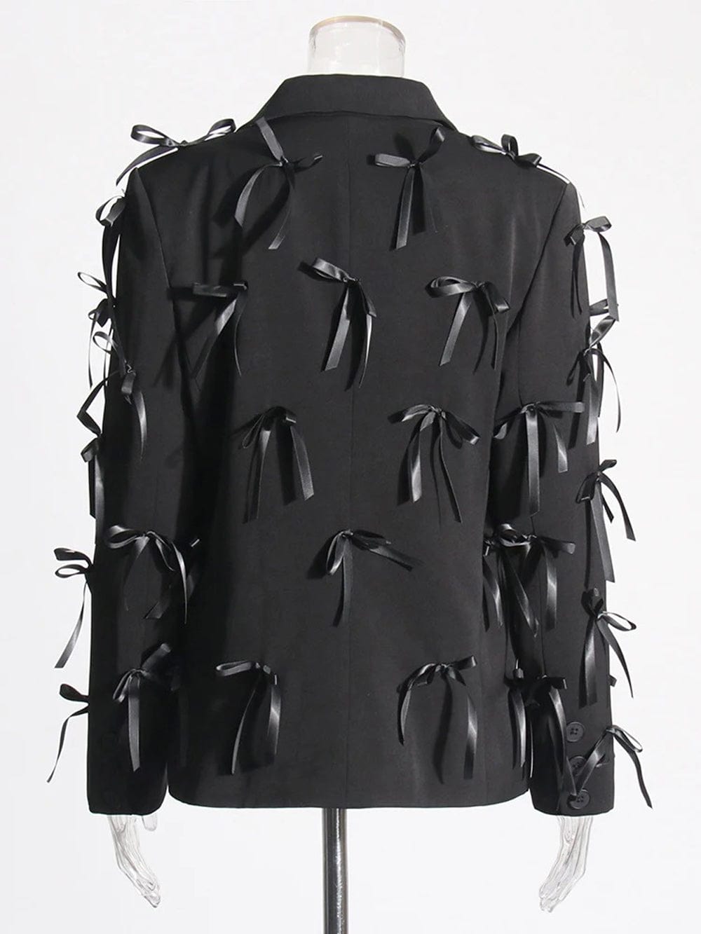 Bowknot Casual Blazer - Fashionpara