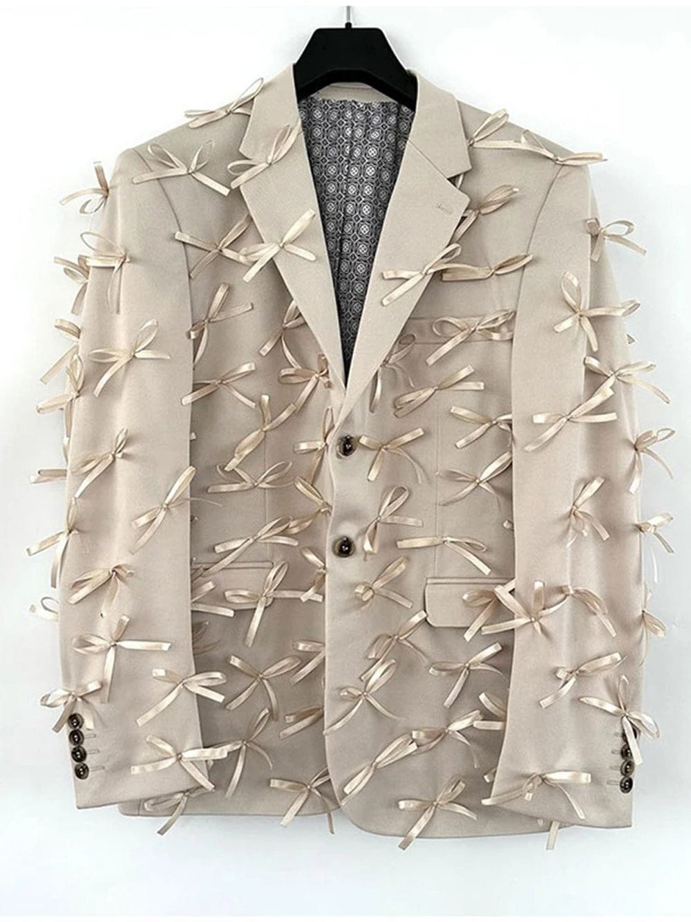 Bowknot Casual Blazer - Fashionpara