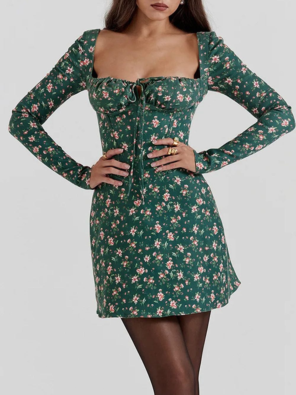 Flower Waist Midi - Fashionpara