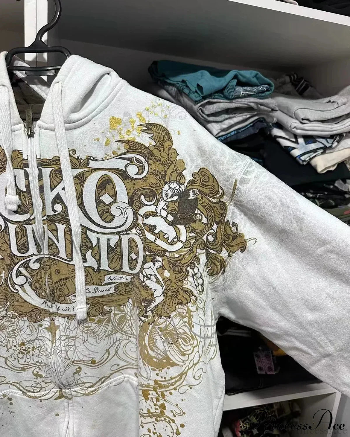 Dark Antique Large Design Hoodie