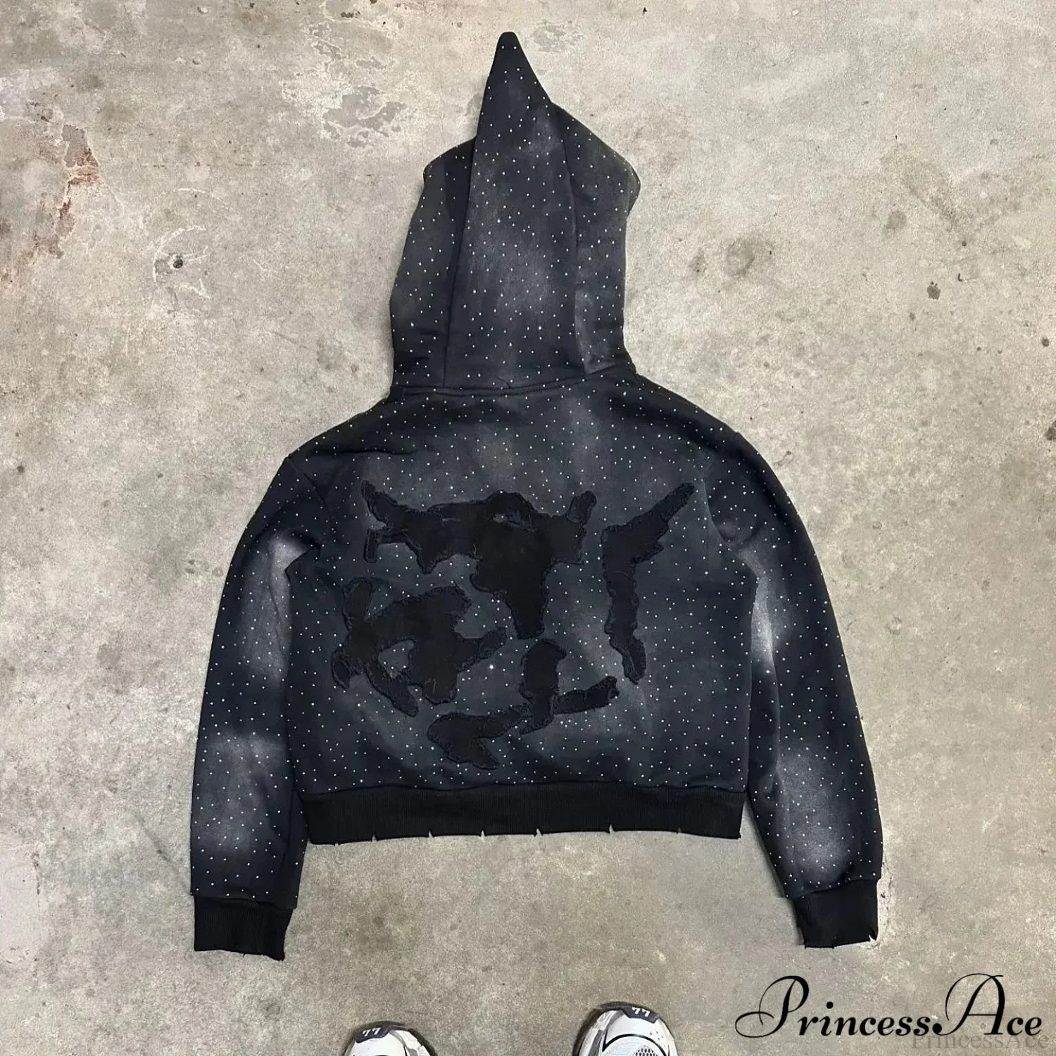 Dark Flash Diamond Patch Hoodie