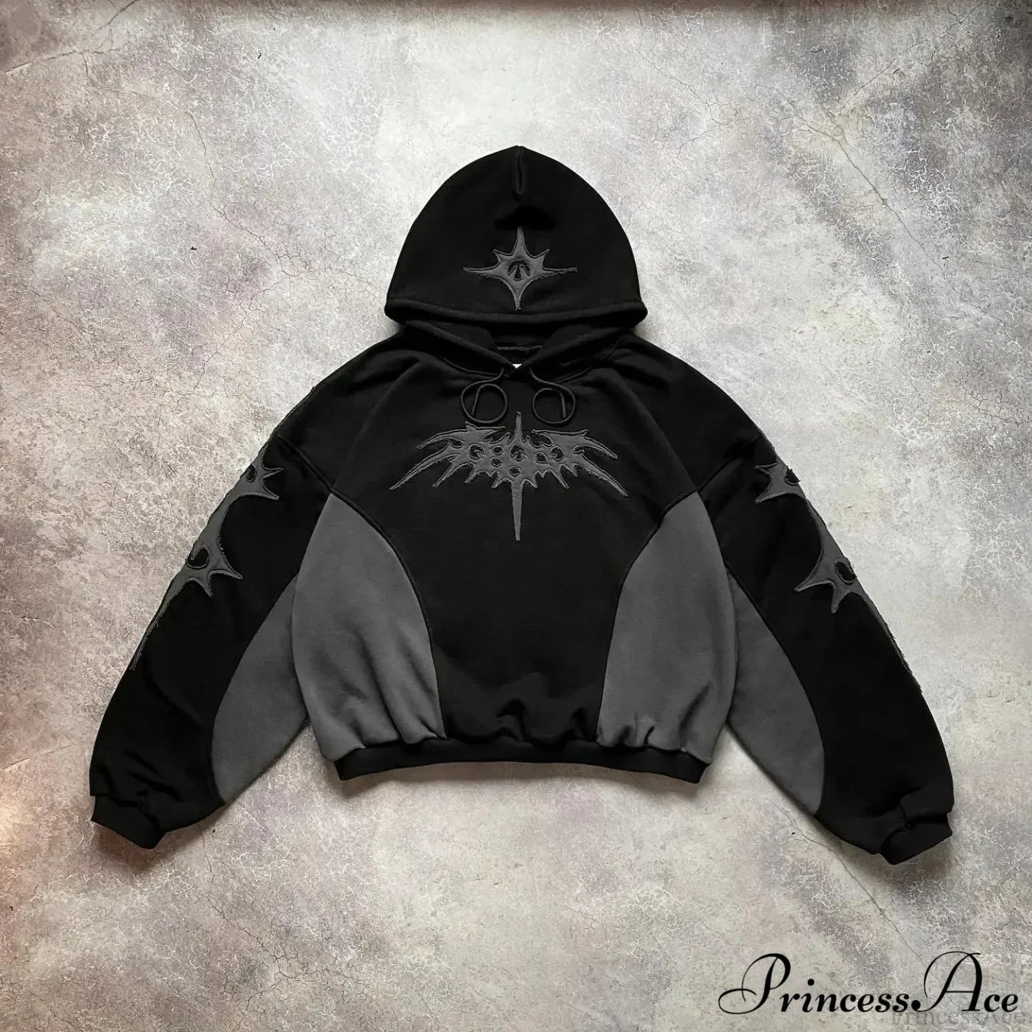 Dark Flash Diamond Patch Hoodie black2 / M