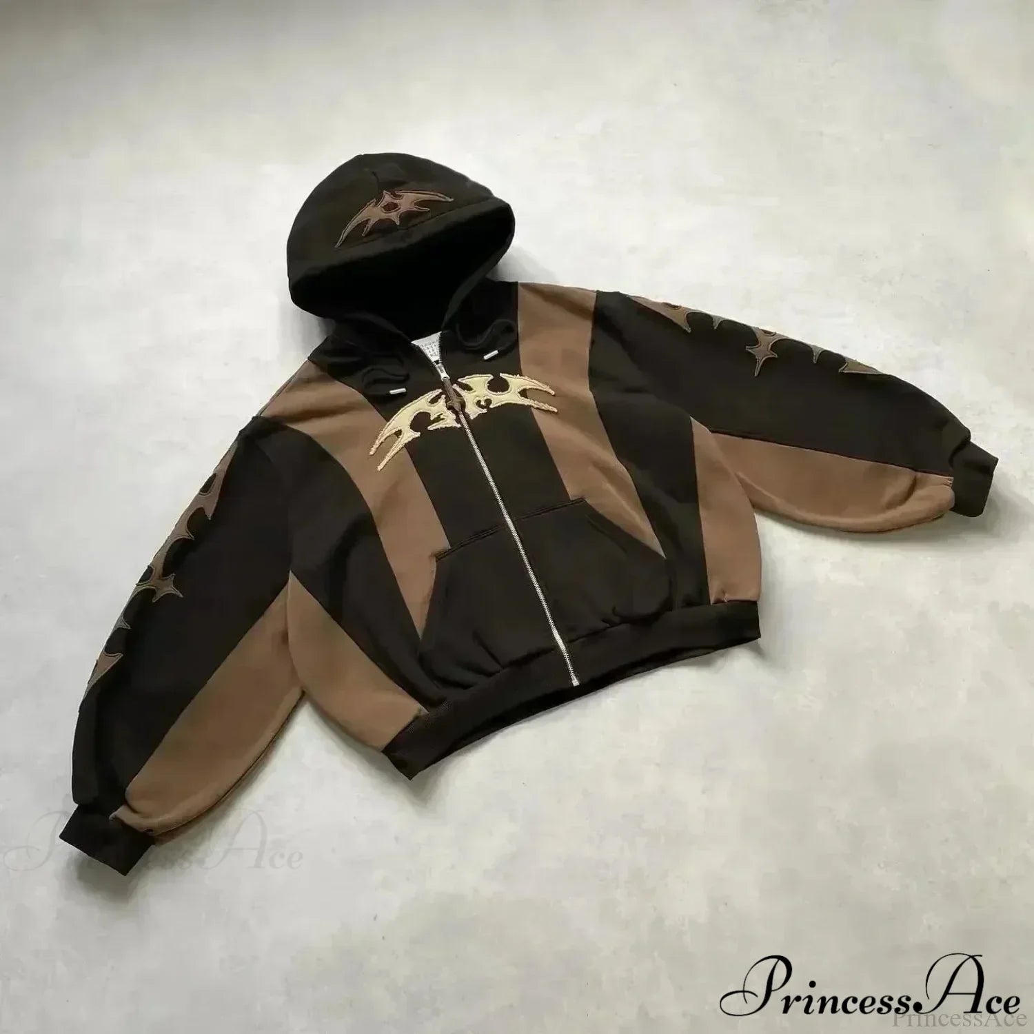 Dark Flash Diamond Patch Hoodie black5 / M